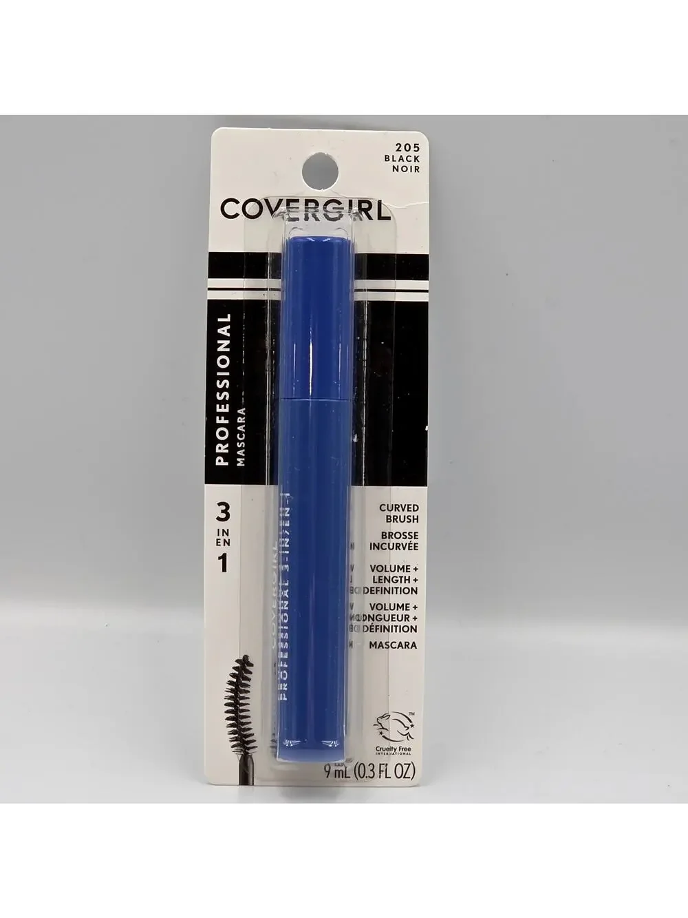 Covergirl Professional Mascara Curved‎ Brush Volume Length Definition #205 Blk